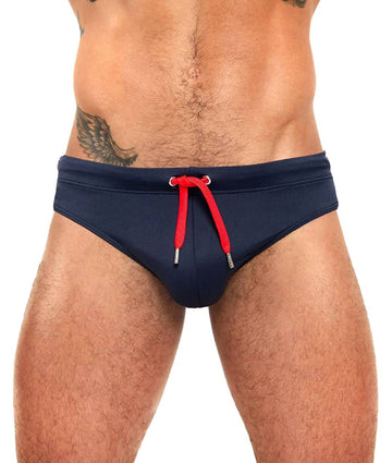 CLASSIC SWIM BRIEF - NAVY - mizokwear