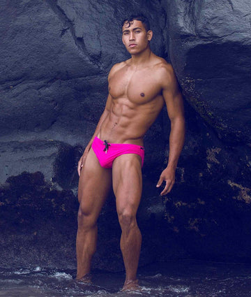 CLASSIC SWIM BRIEF - PINK - mizokwear