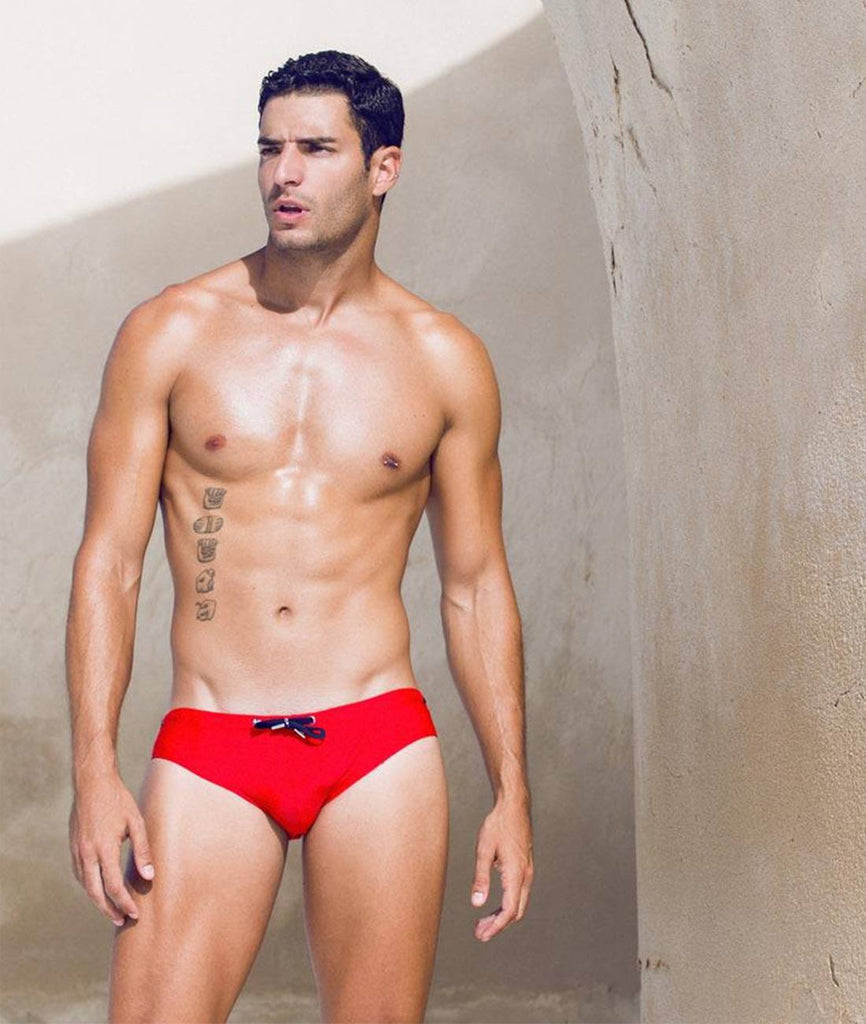 CLASSIC SWIM BRIEF - RED - mizokwear