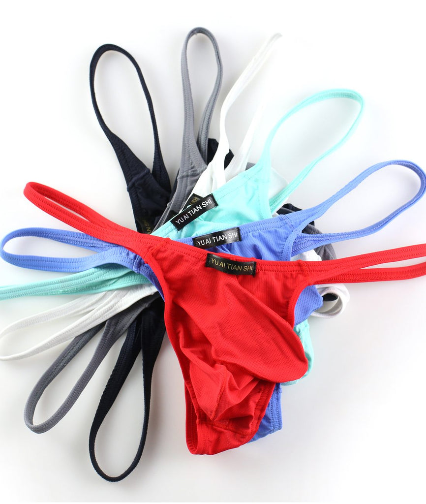 LONG POUCH G-String THONG - ROYAL BLUE - mizokwear