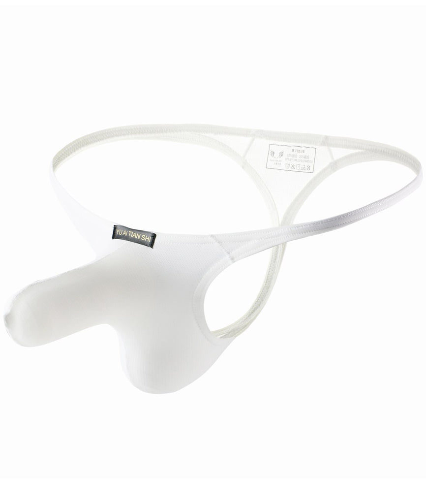 Long Pouch G-String Thong - White – MIZOK