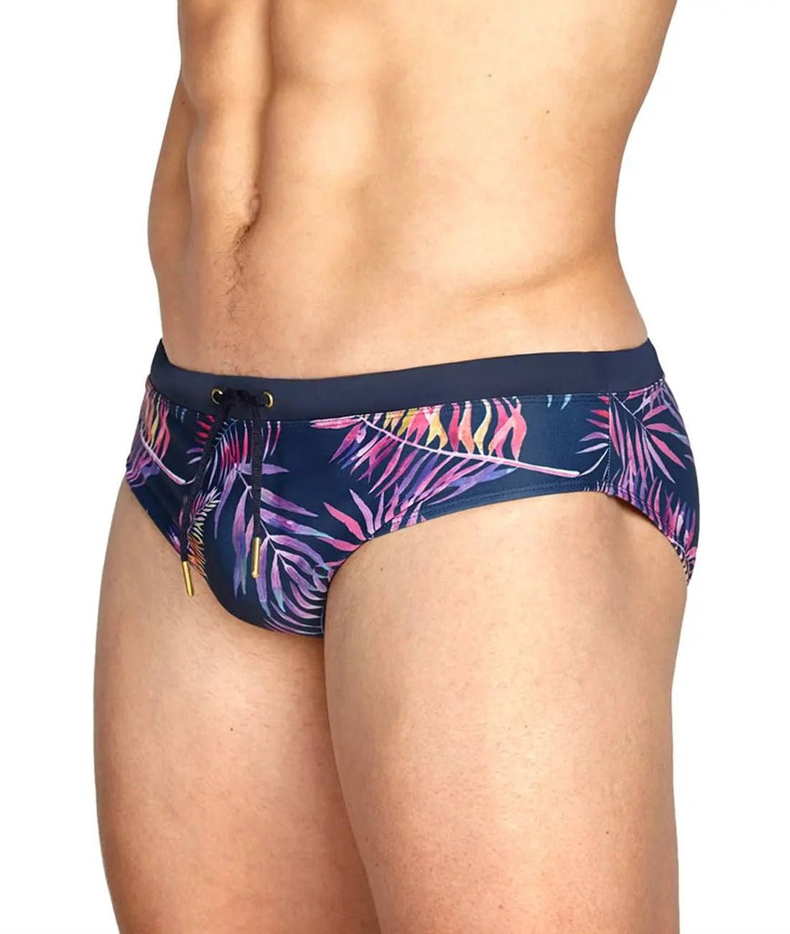 PALM LEAF SWIM BRIEF - mizokwear