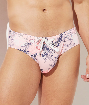 Print SWIM BRIEF - PINK - mizokwear