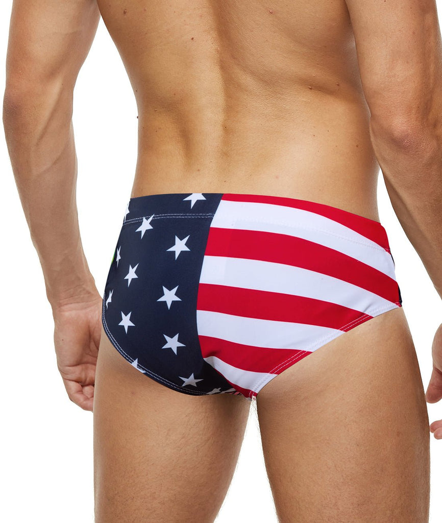 SWIM BRIEF S-Y20-USA Flag - mizokwear