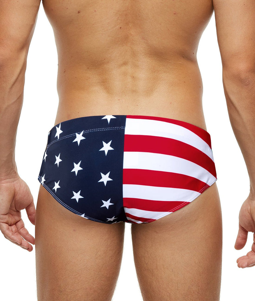 SWIM BRIEF S-Y20-USA Flag - mizokwear